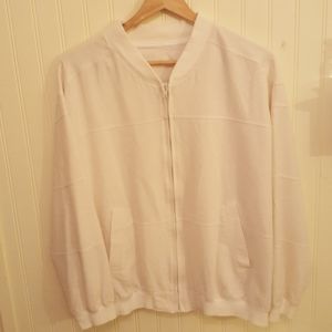Raw Silk Dolman Sleeve Bomber